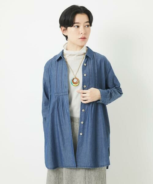 Maison de CINQ / メゾン ドゥ サンク チュニック | デニムチュニックブラウス | 詳細10