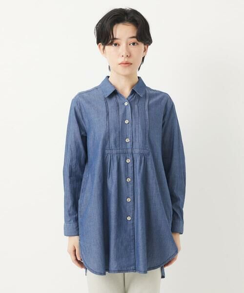 Maison de CINQ / メゾン ドゥ サンク チュニック | デニムチュニックブラウス | 詳細15