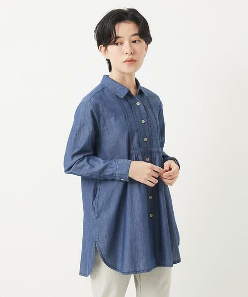 Maison de CINQ / メゾン ドゥ サンク チュニック | デニムチュニックブラウス | 詳細2