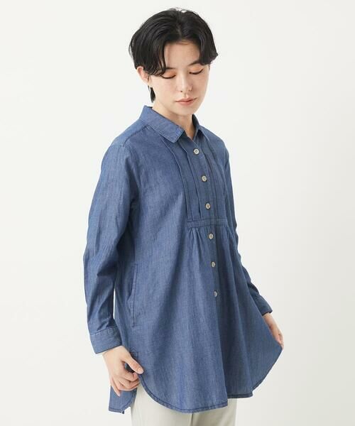 Maison de CINQ / メゾン ドゥ サンク チュニック | デニムチュニックブラウス | 詳細3