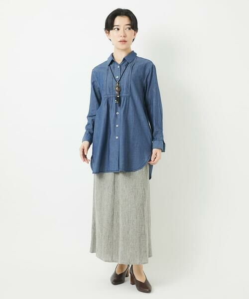 Maison de CINQ / メゾン ドゥ サンク チュニック | デニムチュニックブラウス | 詳細30