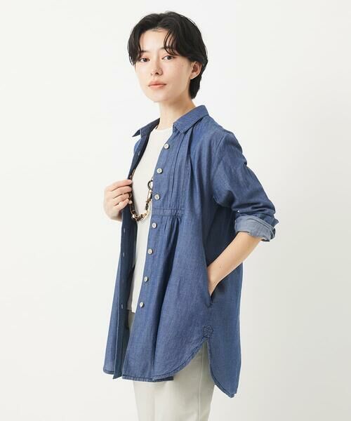 Maison de CINQ / メゾン ドゥ サンク チュニック | デニムチュニックブラウス | 詳細5