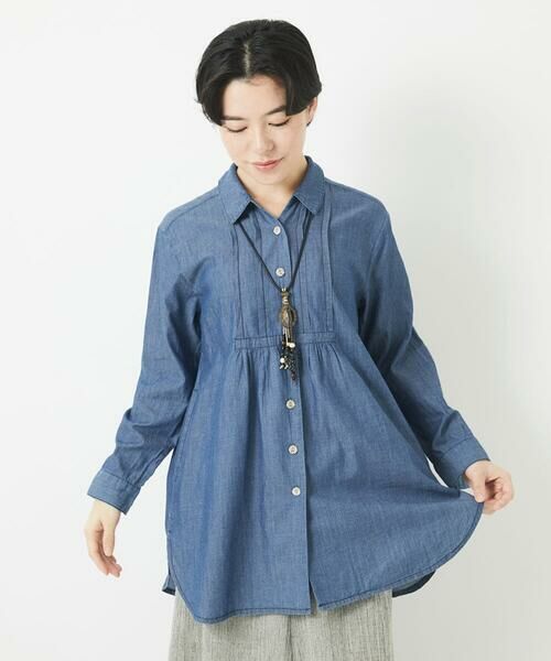 Maison de CINQ / メゾン ドゥ サンク チュニック | デニムチュニックブラウス | 詳細7