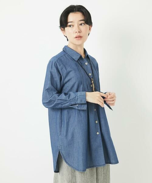 Maison de CINQ / メゾン ドゥ サンク チュニック | デニムチュニックブラウス | 詳細9