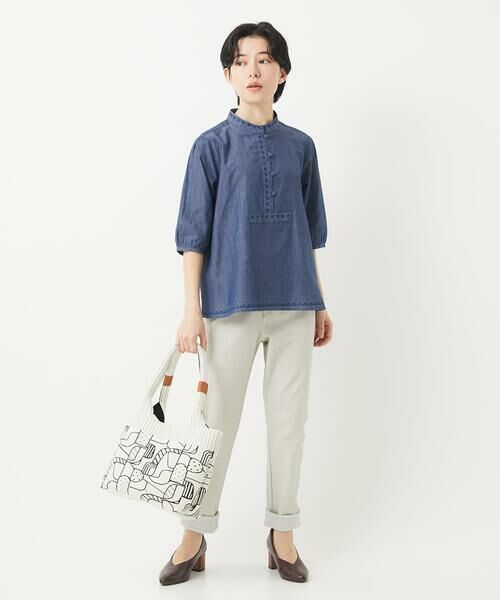 Maison de CINQ / メゾン ドゥ サンク シャツ・ブラウス | デニムプルオーバーブラウス | 詳細20