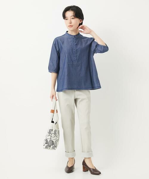 Maison de CINQ / メゾン ドゥ サンク シャツ・ブラウス | デニムプルオーバーブラウス | 詳細22