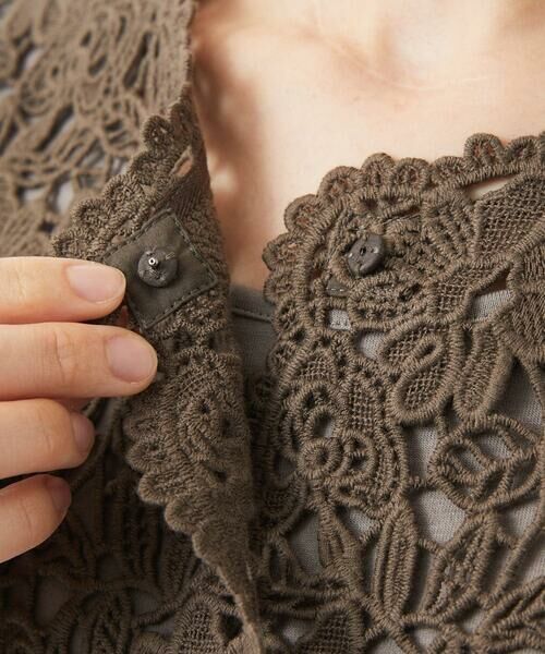 Maison de CINQ / メゾン ドゥ サンク シャツ・ブラウス | ケミカルレースボレロブラウス | 詳細14