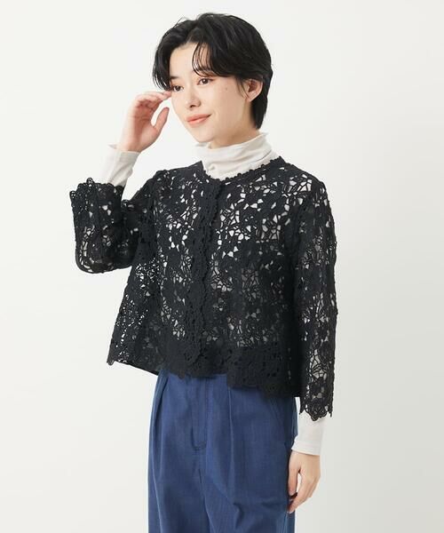 Maison de CINQ / メゾン ドゥ サンク シャツ・ブラウス | ケミカルレースボレロブラウス | 詳細7