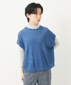 Maison de CINQ / メゾン ドゥ サンク その他トップス | アイレットフラワーニットベスト