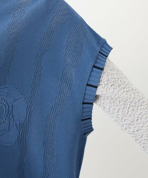 Maison de CINQ / メゾン ドゥ サンク その他トップス | アイレットフラワーニットベスト | 詳細11