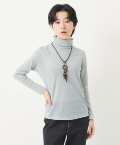 Maison de CINQ / メゾン ドゥ サンク カットソー | [日本製]コットンチュールハイネックプルオーバー