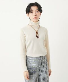 Maison de CINQ / メゾン ドゥ サンク カットソー | [日本製]コットンチュールハイネックプルオーバー