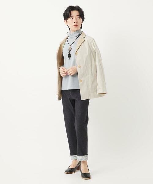 Maison de CINQ / メゾン ドゥ サンク カットソー | [日本製]コットンチュールハイネックプルオーバー | 詳細14