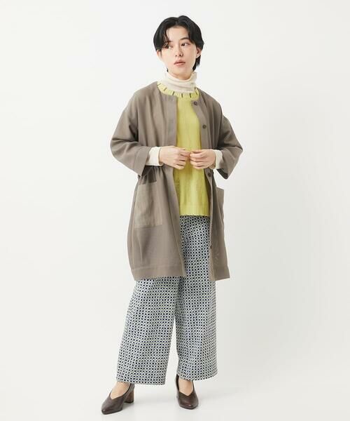 Maison de CINQ / メゾン ドゥ サンク カットソー | [日本製]コットンチュールハイネックプルオーバー | 詳細16