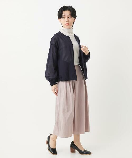 Maison de CINQ / メゾン ドゥ サンク カットソー | [日本製]コットンチュールハイネックプルオーバー | 詳細20