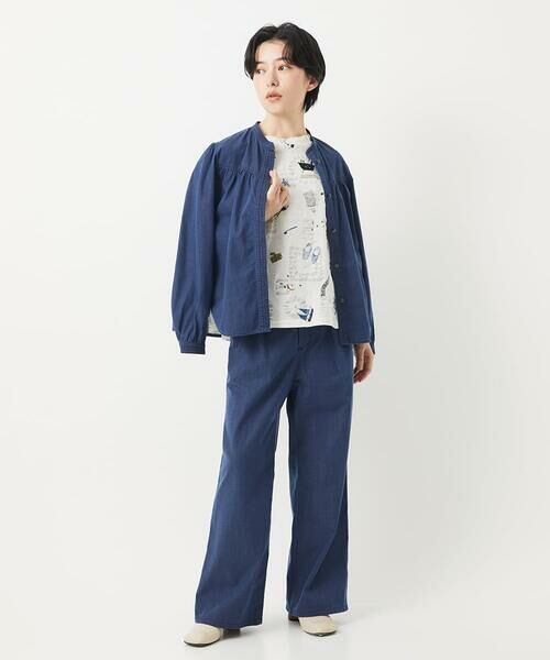 Maison de CINQ / メゾン ドゥ サンク カットソー | [日本製]バスルームリップルプリントカットソー | 詳細12