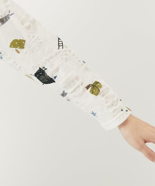 Maison de CINQ / メゾン ドゥ サンク カットソー | [日本製]バスルームリップルプリントカットソー | 詳細8