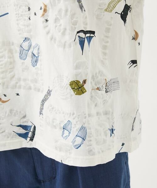 Maison de CINQ / メゾン ドゥ サンク カットソー | [日本製]バスルームリップルプリントカットソー | 詳細9