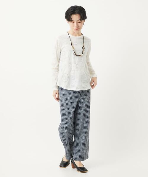 Maison de CINQ / メゾン ドゥ サンク カットソー | [日本製]ドットリップルプリントカットソー | 詳細19