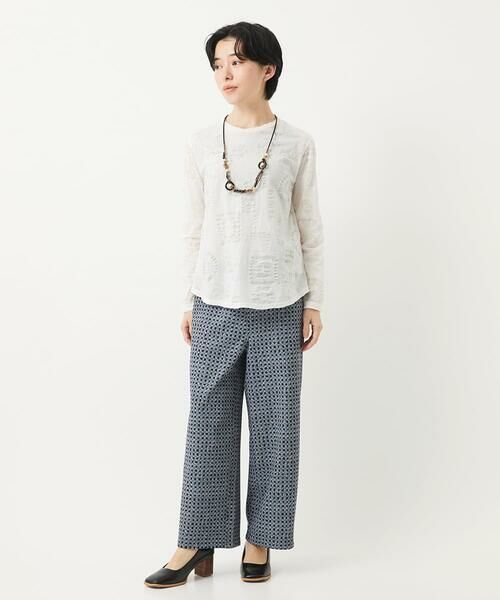 Maison de CINQ / メゾン ドゥ サンク カットソー | [日本製]ドットリップルプリントカットソー | 詳細20