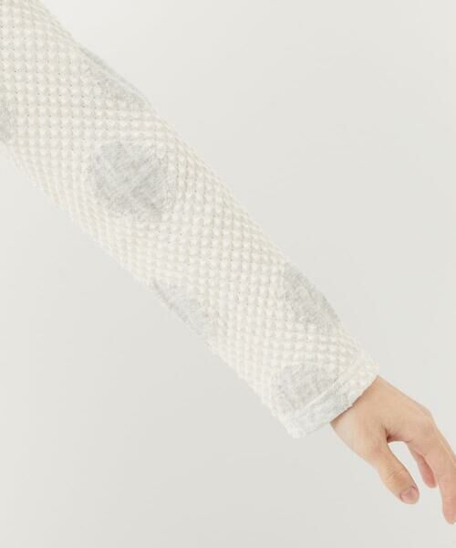 Maison de CINQ / メゾン ドゥ サンク カットソー | [日本製]強撚コットンドットジャガードカットソー | 詳細7