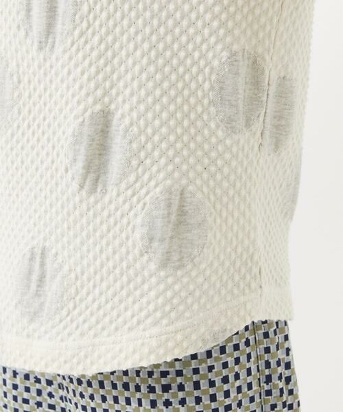 Maison de CINQ / メゾン ドゥ サンク カットソー | [日本製]強撚コットンドットジャガードカットソー | 詳細8