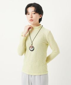 Maison de CINQ / メゾン ドゥ サンク カットソー | メロンメッシュハイネックプルオーバー