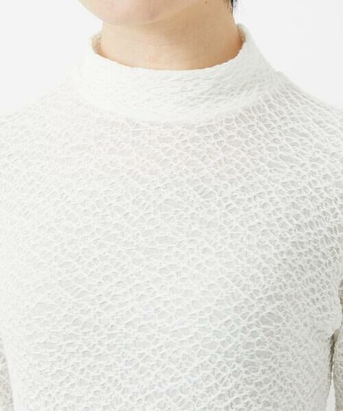Maison de CINQ / メゾン ドゥ サンク カットソー | メロンメッシュハイネックプルオーバー | 詳細12