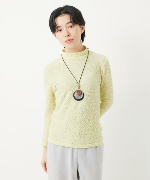 Maison de CINQ / メゾン ドゥ サンク カットソー | メロンメッシュハイネックプルオーバー | 詳細3