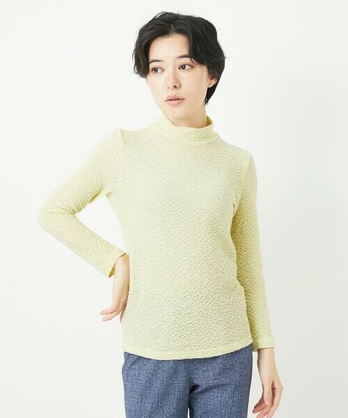 Maison de CINQ / メゾン ドゥ サンク カットソー | メロンメッシュハイネックプルオーバー | 詳細5