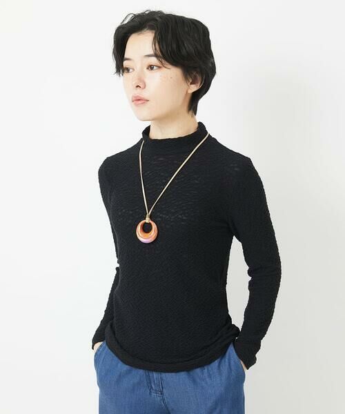 Maison de CINQ / メゾン ドゥ サンク カットソー | メロンメッシュハイネックプルオーバー | 詳細6