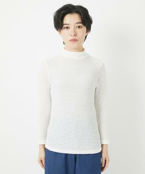 Maison de CINQ / メゾン ドゥ サンク カットソー | メロンメッシュハイネックプルオーバー | 詳細9