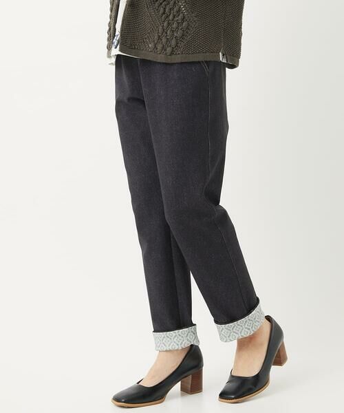 Maison de CINQ / メゾン ドゥ サンク その他パンツ | [日本製]デニムレースプリントパンツ | 詳細1