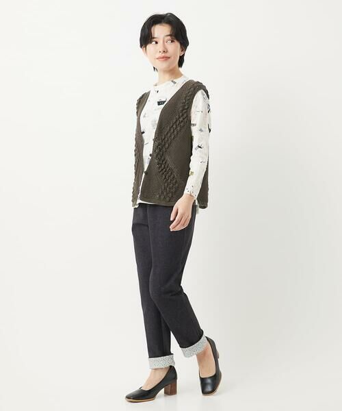 Maison de CINQ / メゾン ドゥ サンク その他パンツ | [日本製]デニムレースプリントパンツ | 詳細18