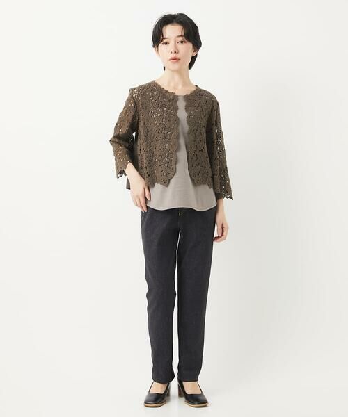 Maison de CINQ / メゾン ドゥ サンク その他パンツ | [日本製]デニムレースプリントパンツ | 詳細23