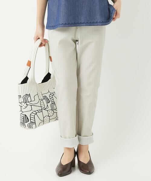 Maison de CINQ / メゾン ドゥ サンク その他パンツ | [日本製]デニムレースプリントパンツ | 詳細3