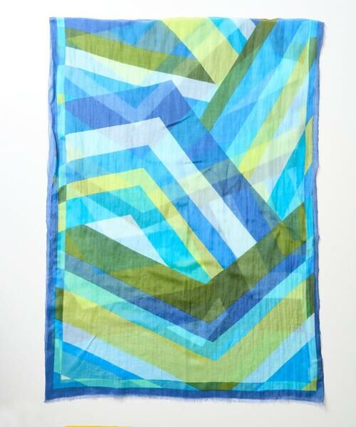 Maison de CINQ / メゾン ドゥ サンク マフラー・ショール・スヌード・ストール | 幾何学柄シルク混ストール | 詳細4