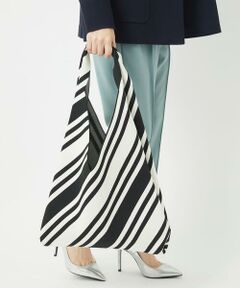 Maison de CINQ / メゾン ドゥ サンク トートバッグ | ニットジャガードトライアングルトートバッグ