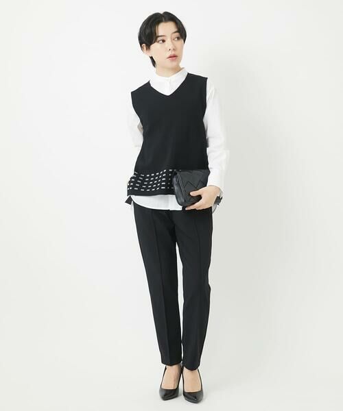 Maison de CINQ / メゾン ドゥ サンク ベスト | スクエアジャガードニットベスト | 詳細11