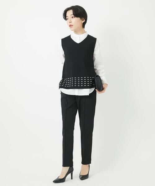 Maison de CINQ / メゾン ドゥ サンク ベスト | スクエアジャガードニットベスト | 詳細12