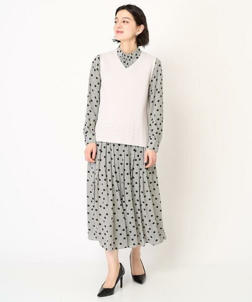 Maison de CINQ / メゾン ドゥ サンク ベスト | スクエアジャガードニットベスト | 詳細13