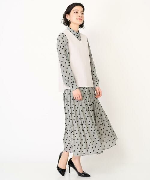 Maison de CINQ / メゾン ドゥ サンク ベスト | スクエアジャガードニットベスト | 詳細14