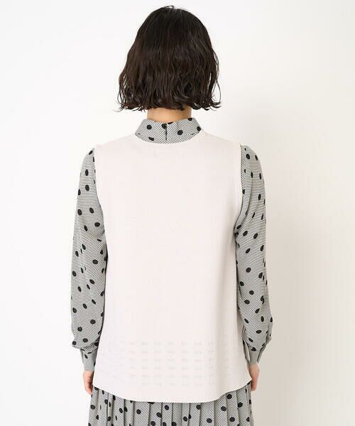 Maison de CINQ / メゾン ドゥ サンク ベスト | スクエアジャガードニットベスト | 詳細5