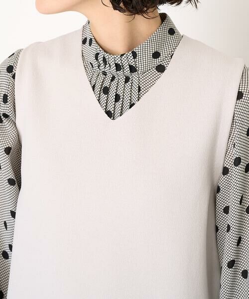 Maison de CINQ / メゾン ドゥ サンク ベスト | スクエアジャガードニットベスト | 詳細6