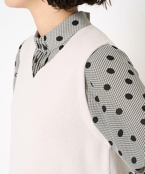 Maison de CINQ / メゾン ドゥ サンク ベスト | スクエアジャガードニットベスト | 詳細7