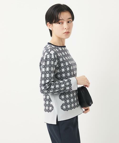Maison de CINQ / メゾン ドゥ サンク ニット・セーター | [日本製]裏カノコストレッチジャカードニット | 詳細1