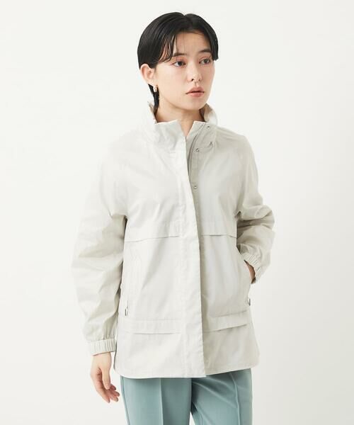 Maison de CINQ/メゾン ドゥ サンク シャンブレーシルクタフタブルゾン アイボリー S Maison de CINQ/メゾン ドゥ サンク シャンブレーシルクタフタブルゾン アイボリー S