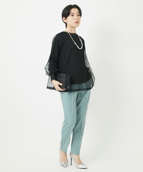 Maison de CINQ / メゾン ドゥ サンク カットソー | チュールドッキングジャージプルオーバー | 詳細11