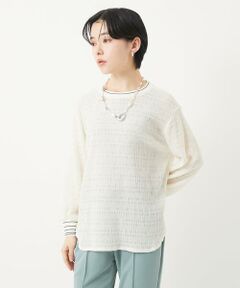 Maison de CINQ / メゾン ドゥ サンク カットソー | ランダムシャーリングレースカットソー