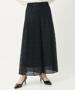 Maison de CINQ / メゾン ドゥ サンク その他パンツ | 【セットアップ対応】幾何ボーダーレースプリーツワイドパンツ